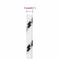 Miniatyrbillede 6 af 7: vidaXL flettet tovværk 5 mm x 100 m polyester hvid -  Reb