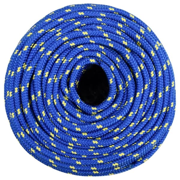 vidaXL Båtlina blå 6 mm 25 m polypropen -  Rep