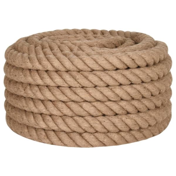 vidaXL Juterep 10 m långt 60 mm tjockt - Rep
