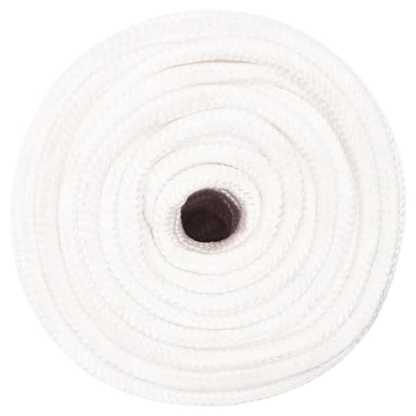 vidaXL Veneköysi täysvalkoinen 12 mm 50 m polypropeeni -  Köydet
