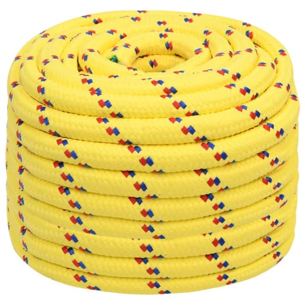 vidaXL Veneköysi keltainen 20 mm 100 m polypropeeni - Köydet