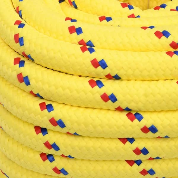 vidaXL Veneköysi keltainen 20 mm 100 m polypropeeni - Köydet