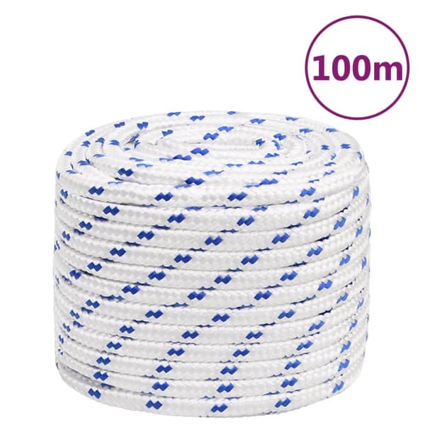 vidaXL Veneköysi valkoinen 16 mm 100 m polypropeeni -  Köydet