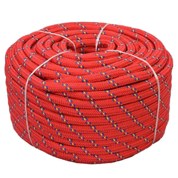 vidaXL marinereb polypropylen 18 mm 50 m rød -  Reb