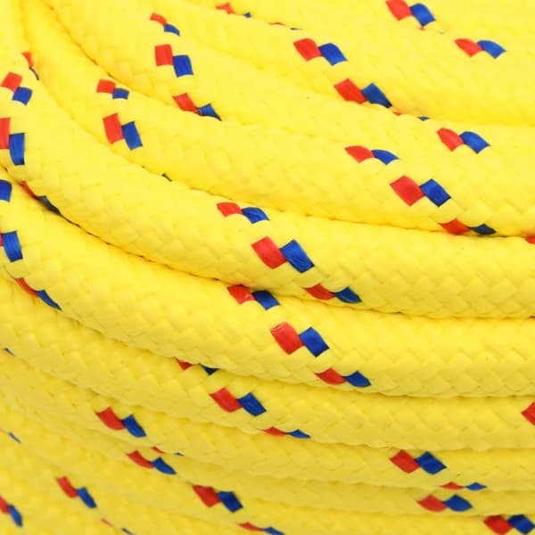 vidaXL tovværk til båd 16 mm 50 m polypropylen gul -  Reb