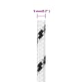 Miniatyrbillede 6 af 7: vidaXL flettet tovværk 5 mm x 50 m polyester hvid -  Reb