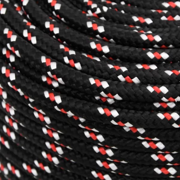 vidaXL Veneköysi musta 8 mm 50 m polypropeeni -  Köydet