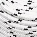 Miniatyrbillede 4 af 7: vidaXL flettet tovværk 14 mm x 100 m polyester hvid -  Reb