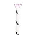 Miniatyrbillede 6 af 7: vidaXL flettet tovværk 14 mm x 100 m polyester hvid -  Reb