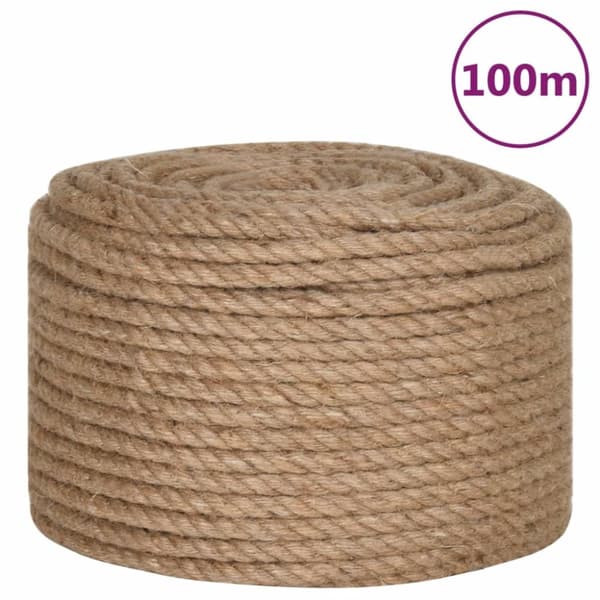 vidaXL reb 100 % jute 14 mm 100 m -  Reb