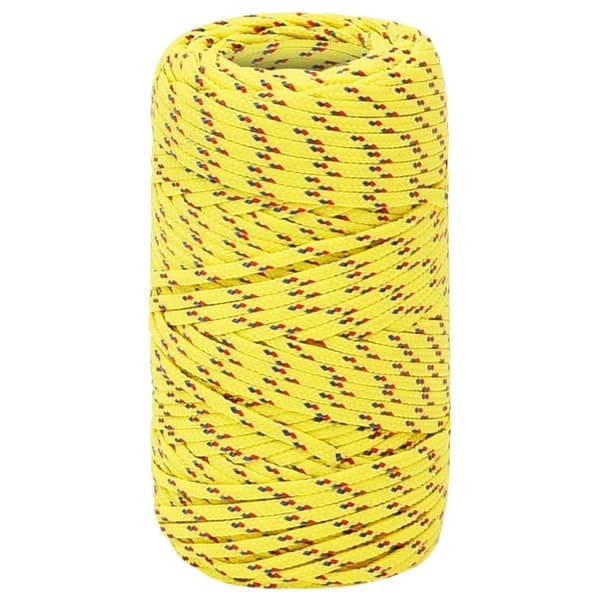 vidaXL Veneköysi keltainen 2 mm 25 m polypropeeni -  Köydet