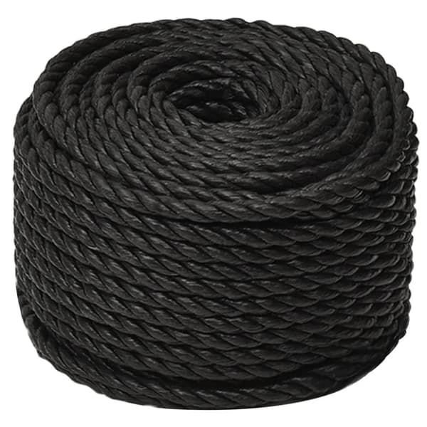 vidaXL Työköysi musta 14 mm 25 m polypropeeni -  Köydet