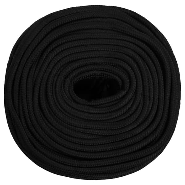 The Living Store arbejdsreb 6 mm 500 m polyester sort - Reb