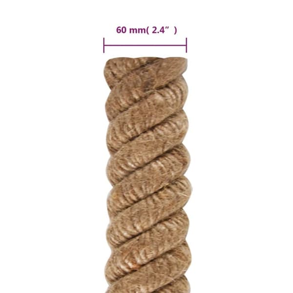 The Living Store jutereb 5 m langt 60 mm tykt -  Reb