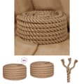 Miniatyrbillede 1 af 7: The Living Store jutereb 5 m langt 60 mm tykt -  Reb