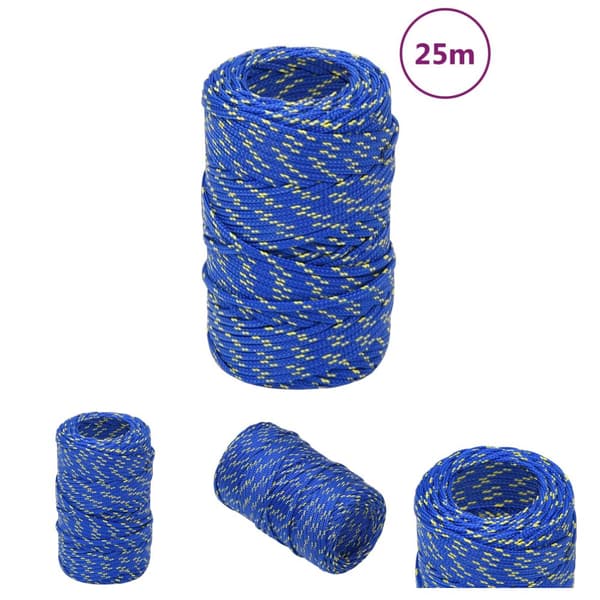The Living Store Veneköysi sininen 2 mm 25 m polypropeeni -  Köydet