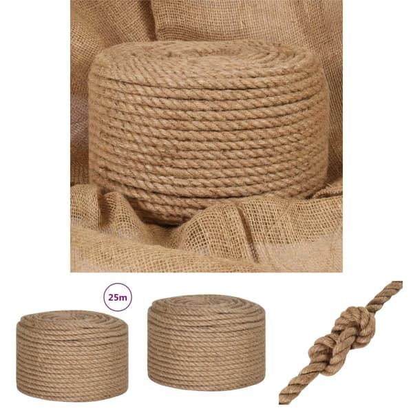 The Living Store jutereb 25 m langt 12 mm tykt -  Reb