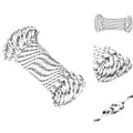 Miniatyrbillede 1 af 7: Reb - Living flettet tovværk 3 mm x 50 m polyester hvid