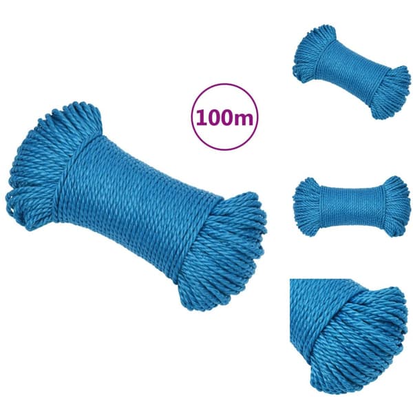 Rep - Living Rep blå 3 mm 100 m polypropylen