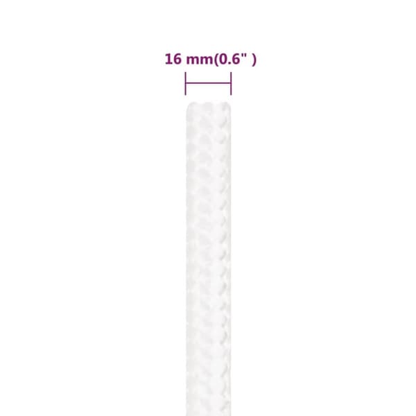 Rep - Living Båtlina helvit 16 mm 50 m polypropylen
