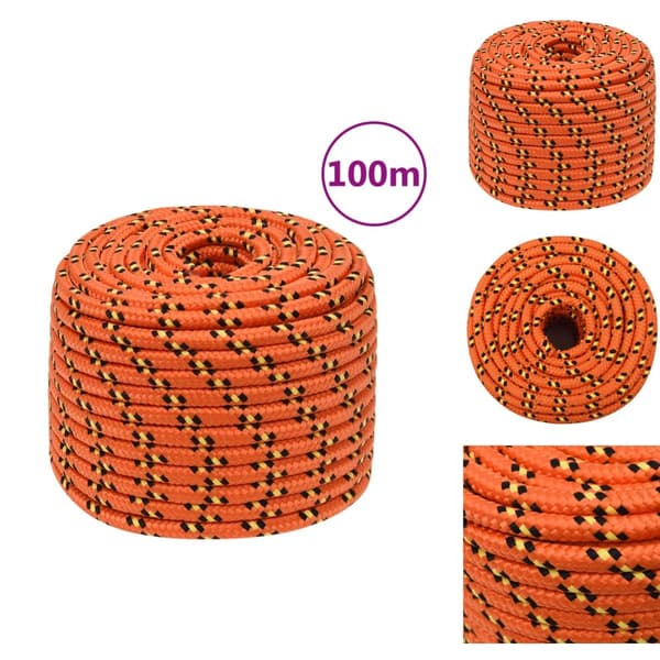 Reb - Living tovværk til båd 14mm 100 m polypropylen orange
