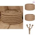 Miniatyrbillede 1 af 7: Reb - Living jutereb 5 m langt 40 mm tykt