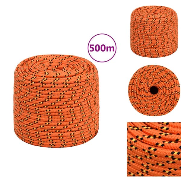 Reb - Living tovværk til båd 10 mm 500 m polypropylen orange