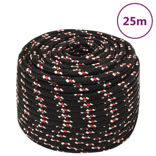 Köydet - Living Veneköysi musta 12 mm 25 m polypropeeni