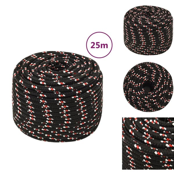 Köydet - Living Veneköysi musta 12 mm 25 m polypropeeni