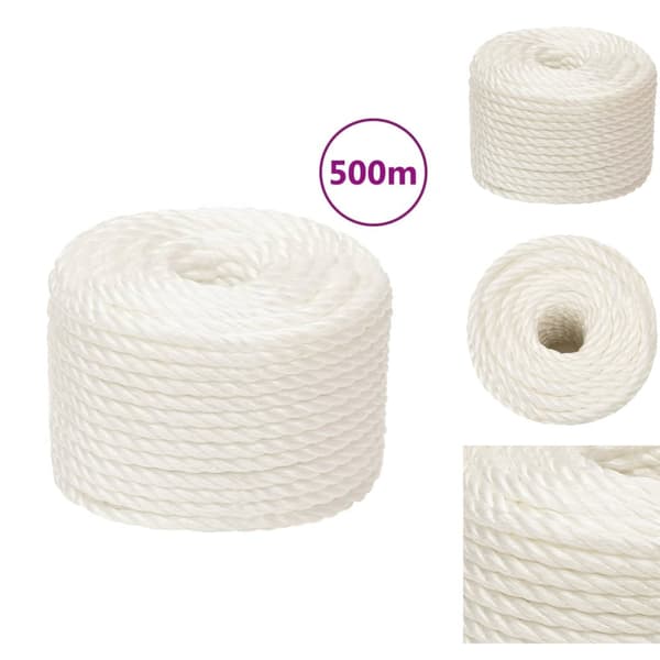 Köydet - Living Työköysi valkoinen 12 mm 500 m polypropeeni