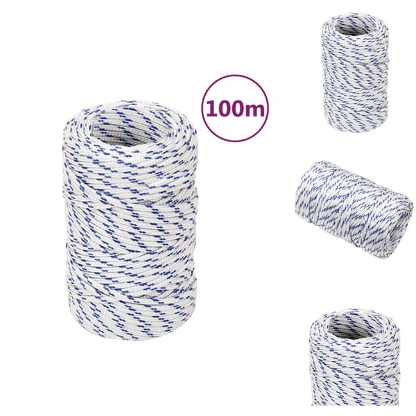 Rep - Living Båtlina vit 2 mm 100 m polypropylen