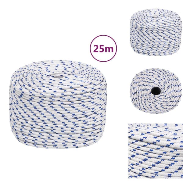 Köydet - Living Veneköysi valkoinen 6 mm 25 m polypropeeni