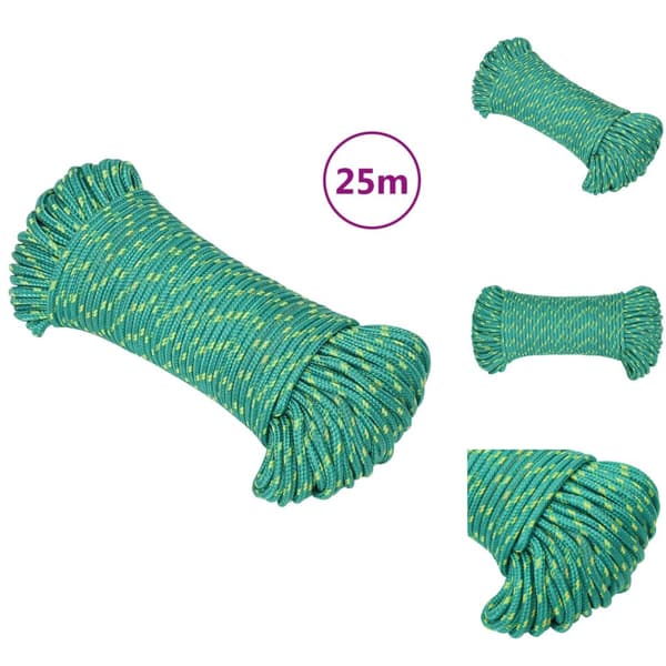 Köydet - Living Veneköysi vihreä 5 mm 25 m polypropeeni