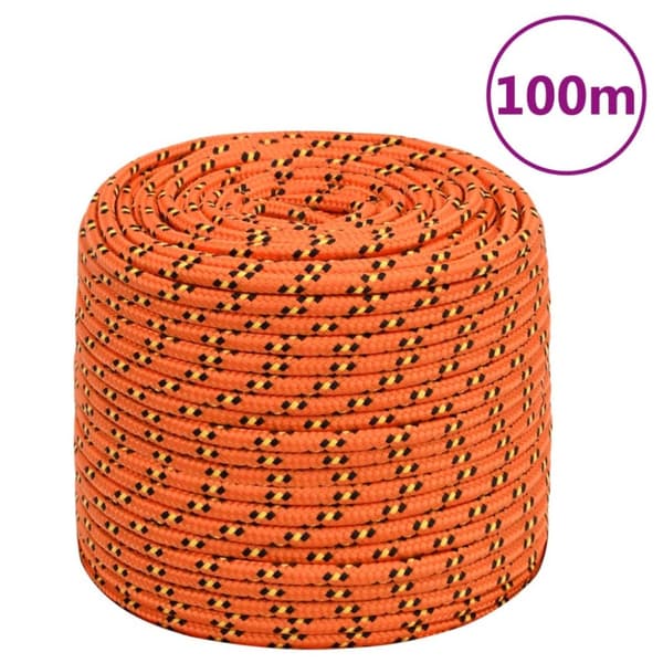 Reb - Living tovværk til båd 10 mm 100 m polypropylen orange