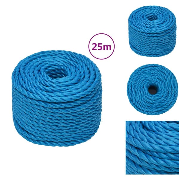 Reb - Living arbejdsreb 14 mm 25 m polypropylen blå