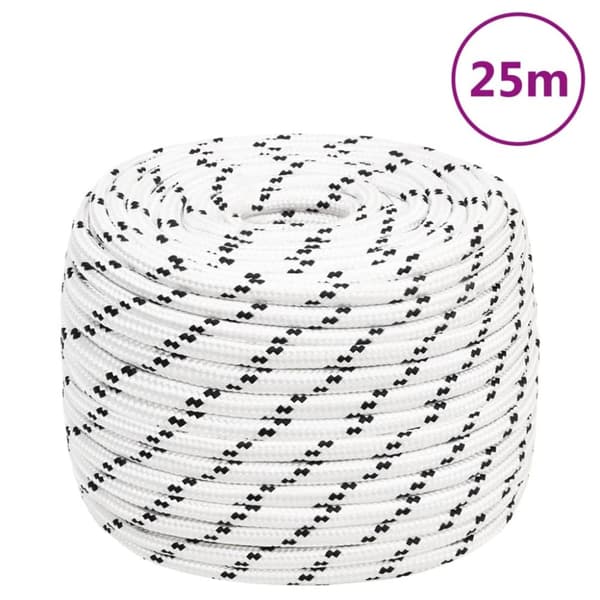 Köydet - Living Punottu veneköysi valkoinen 12 mm x 25 m polyesteri