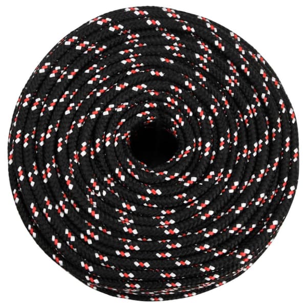 Båtlina svart 8 mm 250 m polypropylen - Rep - Båtrep - Home & Living