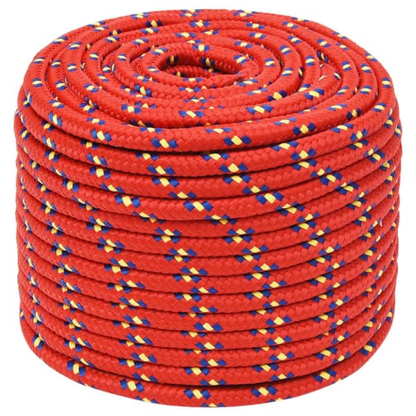 Tovværk til båd 14 mm 25 m polypropylen rød - Bådreb - Bådtov - Home & Living