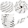 Miniatyrbillede 1 af 7: Flettet tovværk 18 mm x 25 m polyester hvid - Bådreb - Bådtov - Home & Living
