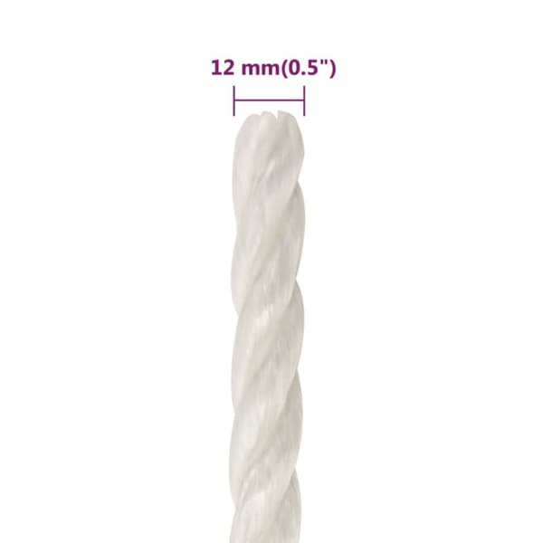 Rep vit 12 mm 500 m polypropylen - Rep - Rep - Home & Living