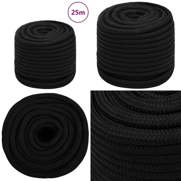 Arbejdsreb 18 mm 25 m polyester sort - Tov - Tove - Home & Living