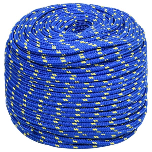 Tovværk til båd 6 mm 50 m polypropylen blå - Bådreb - Bådtov - Home & Living