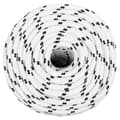 Miniatyrbillede 3 af 7: Flettet tovværk 12 mm x 100 m polyester hvid - Bådreb - Bådtov - Home & Living