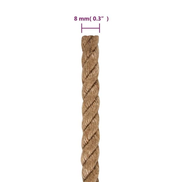 Jutereb 50 m langt 8 mm tykt - Jutereb - Jutesnor - Home & Living
