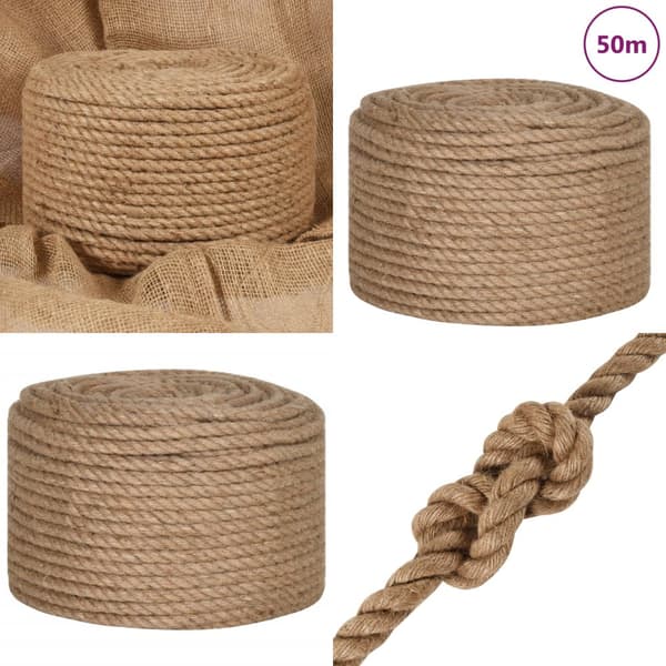 Jutereb 50 m langt 14 mm tykt - Jutereb - Jutesnor - Home & Living