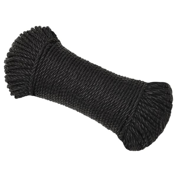 Rep svart 6 mm 25 m polypropylen - Rep - Rep - Home & Living
