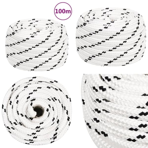 Arbejdsreb 18 mm 100 m polyester hvid - Tov - Tove - Home & Living
