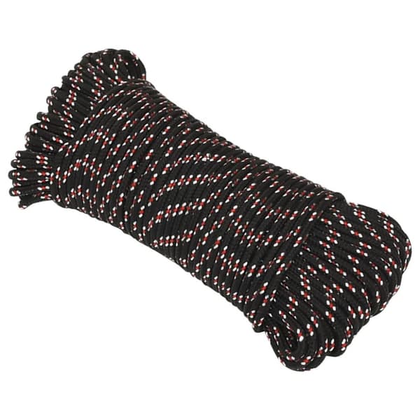Båtlina svart 3 mm 25 m polypropen - Rep - Båtrep - Home & Living