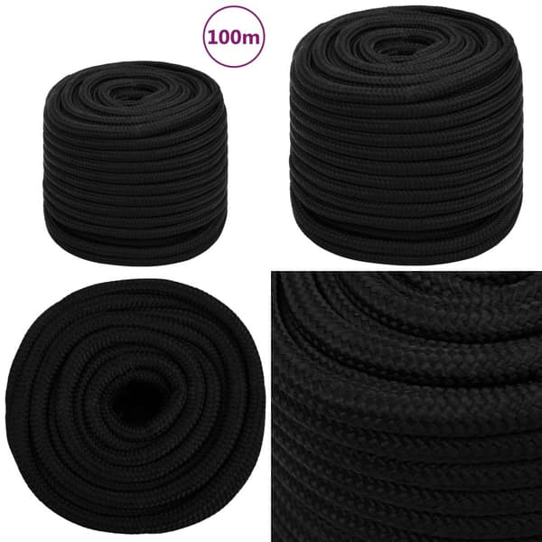 Arbejdsreb 18 mm 100 m polyester sort - Tov - Tove - Home & Living