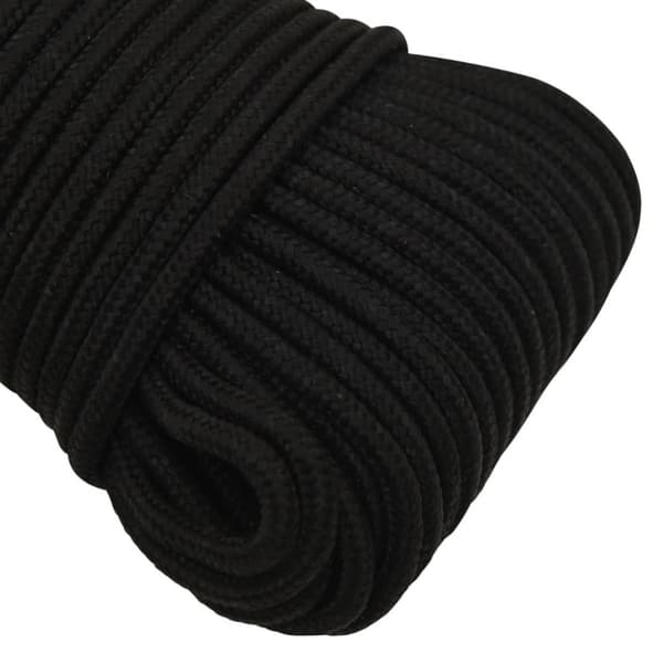 Rep svart 5 mm 25 m polyester - Rep - Flätade Rep - Home & Living